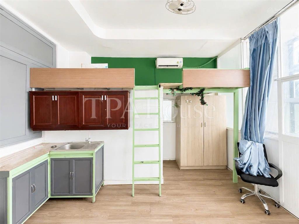 Cho thuê căn hộ máy giặt riêng, ban công gần đh giao thông vận tải, hutech, ngoại thương, hồng bàng