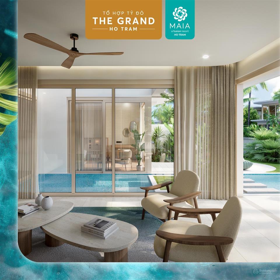 Villa maia hồ tràm  21.4 tỷ  3pn  tt 50% nhận nhà  vận hành cho thuê  hồi vốn sau 10 năm