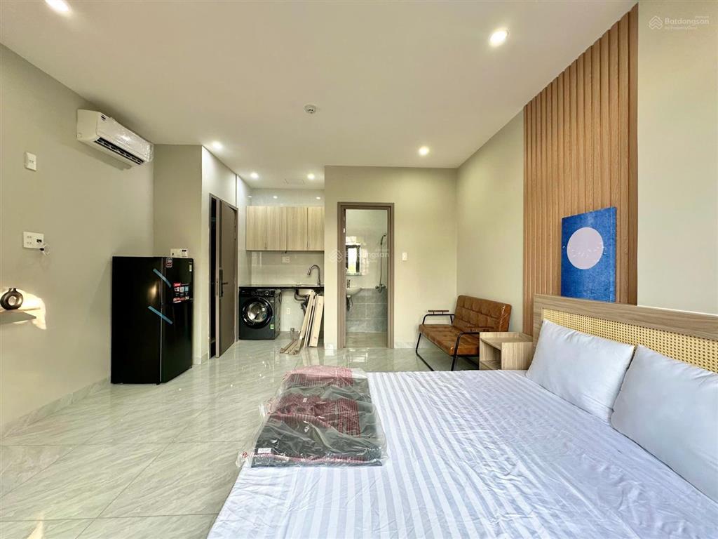 Đập hộp căn studio mới toanh  nội thất full  ngay đảo kim cương  giá 6.8 tr/th