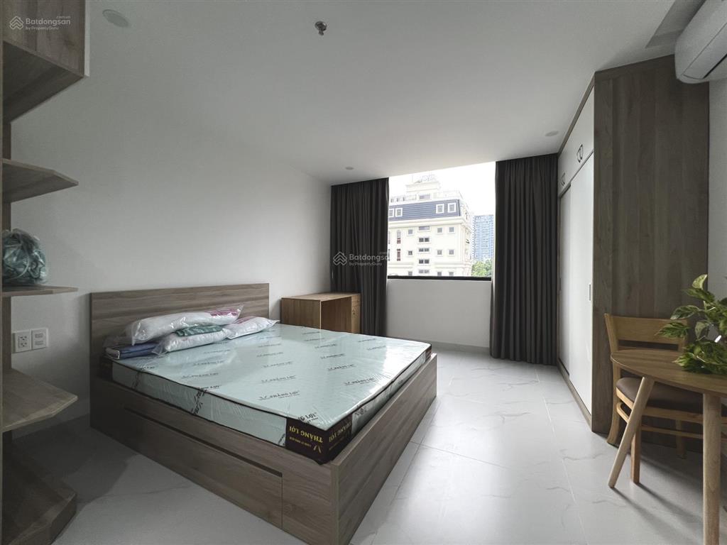 Cho thuê căn hộ studio ban công, gần sala đảo kim cương, full nội thất, thân thiện pet