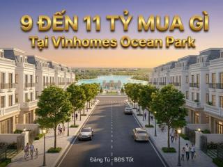 Sở hữu ngay biệt thự, liền kề 65m2 chỉ từ 9 tỷ tại vinhomes ocean park, hưng yên