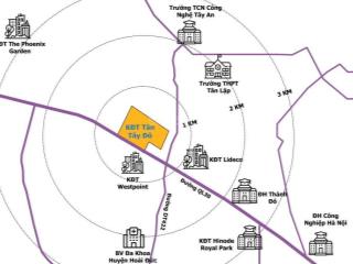 Bán nhà liền kề trục kinh doanh 24m ở khu đô thị mới tân tây đô, đan phượng,