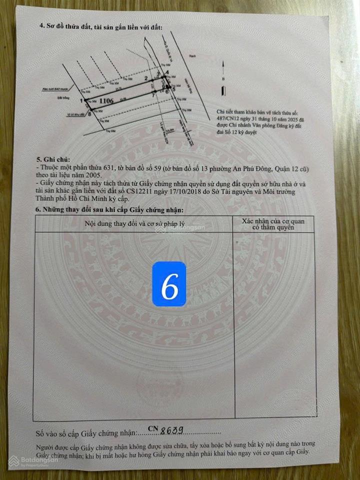 Bán đất tại an phú đông, quận 12, hồ chí minh