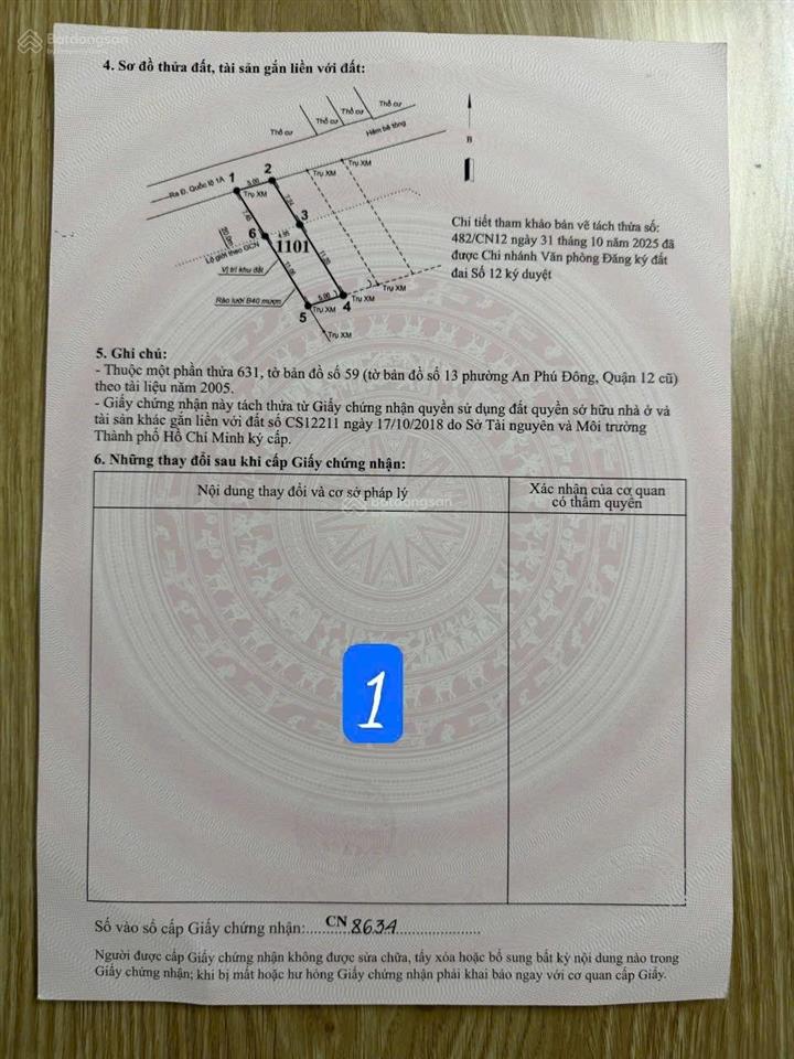 Bán đất tại an phú đông, quận 12, hồ chí minh