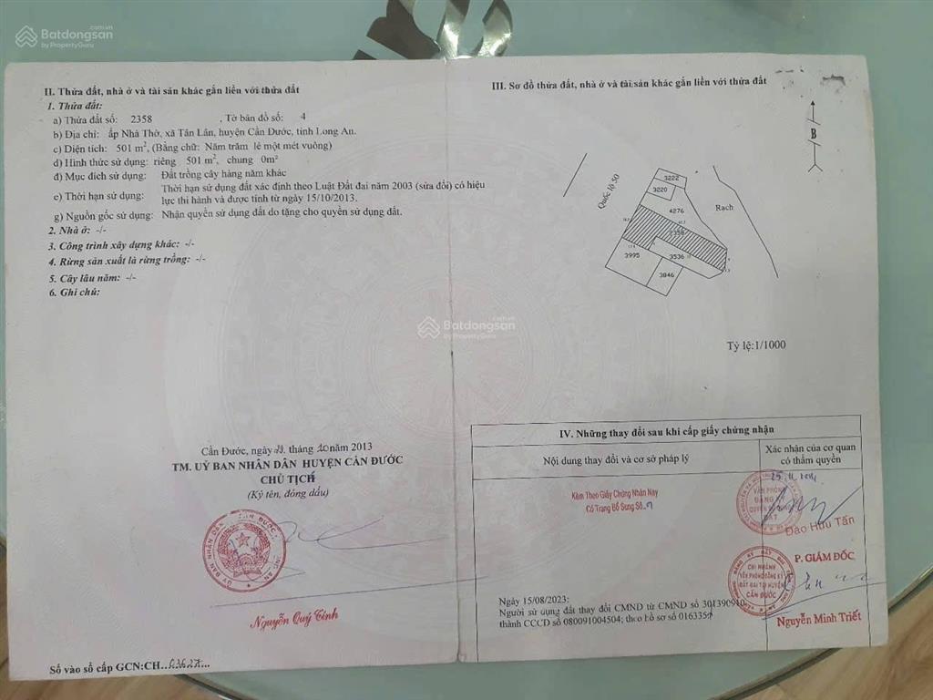 Cơ hội sở hữu đất mặt tiền ql50 ngang 22m hiếm