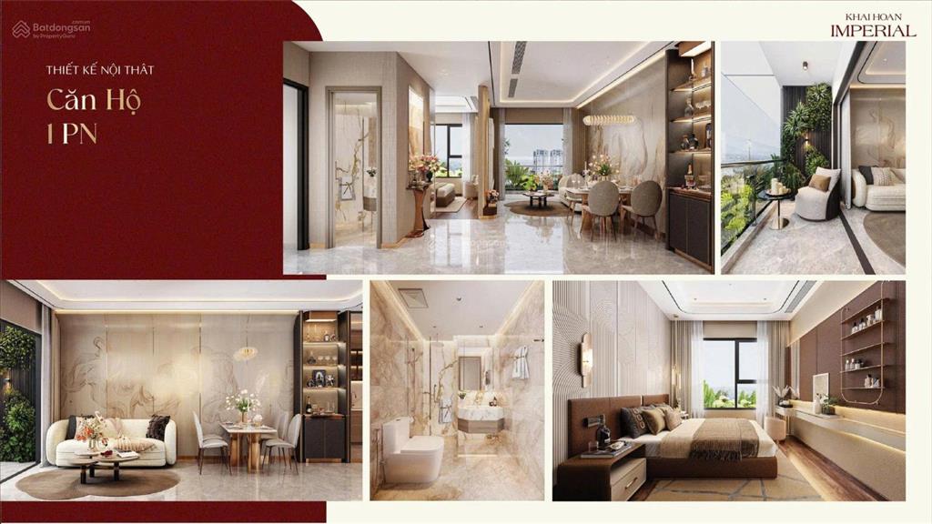 Căn hộ 1pn 59m2 khải hoàn imperial bàn giao nội thất, cách thủ dầu một khoảng 7 phút