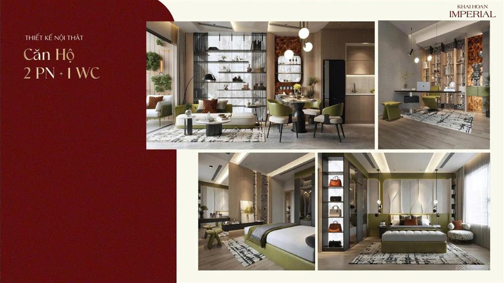Căn hộ 1pn 59m2 khải hoàn imperial bàn giao nội thất, cách thủ dầu một khoảng 7 phút