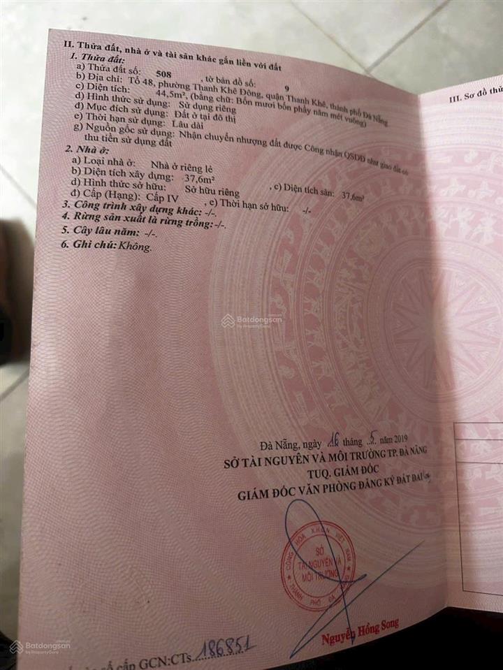 Nhà đẹp trung tâm quận thanh khê  giá tốt dọn vào ở ngay