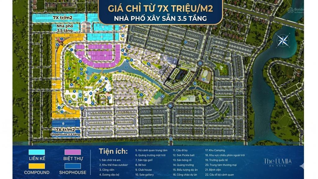 Mở bán nhà phố liền kề the lumia đà nẵng kế cận đại dự án vinhomes hải vân bay