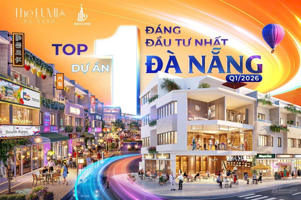 Chỉ 7x triệu/m2  nhận ngay chiết khấu 10% khi sở hữu nhà phố the lumia da nang