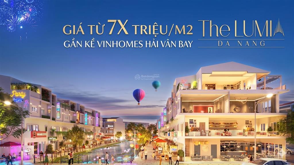 Chỉ 7x triệu/m2  nhận ngay chiết khấu 10% khi sở hữu nhà phố the lumia da nang
