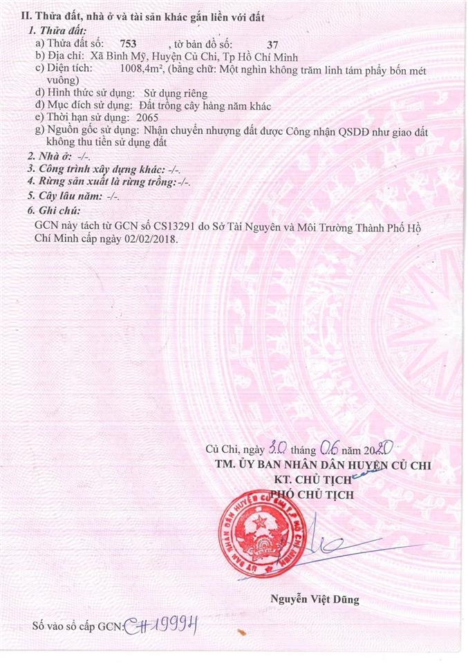 Cơ hội x5 tài sản đất đẹp giữ tiền sát cảng cạn củ chi 1008m2 chỉ 5 tỉ