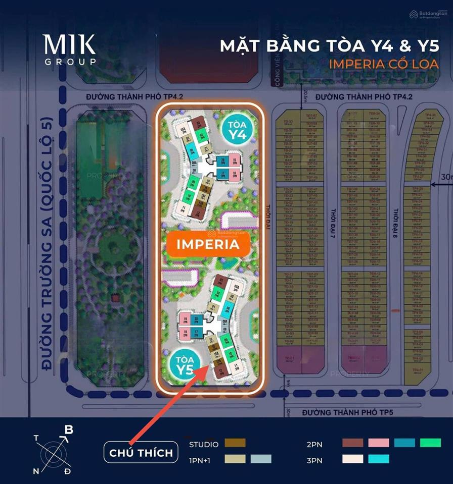 Căn hộ studio giá tốt nhất  3,2 tỷ  33,5m2 tại cổ loa, đông hội, đông anh