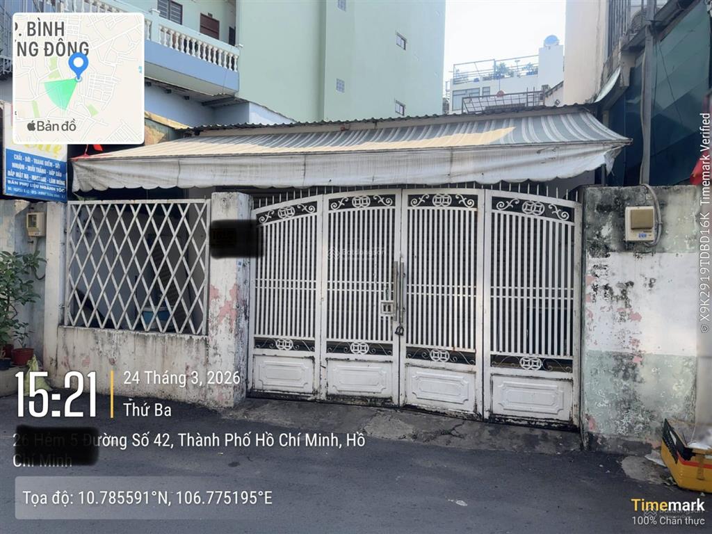 Nhà cấp 4 cần bán gấp nhanh tay kẻo mất giá mềm chỉ 7,8 tỷ hẻm xe hơi ngay đương 42 p btđ quận 2