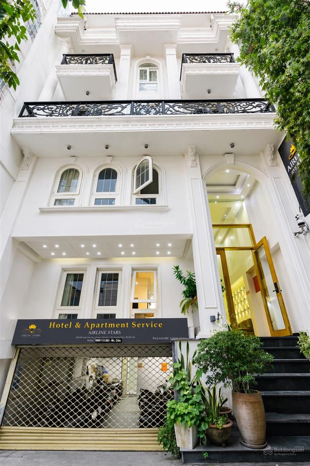 Bán toà căn hộ dịch vụ 2 mặt tiền đường trường sơn, phường 02, tân bình, dt 8x20, h, 5l, 43 tỷ tl