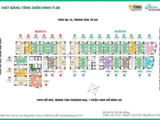 Bán căn 2 phòng ngủ bcons diamond ngay làng đại học 55m2 2pnchiết khấu 6% tặng ipadgen11