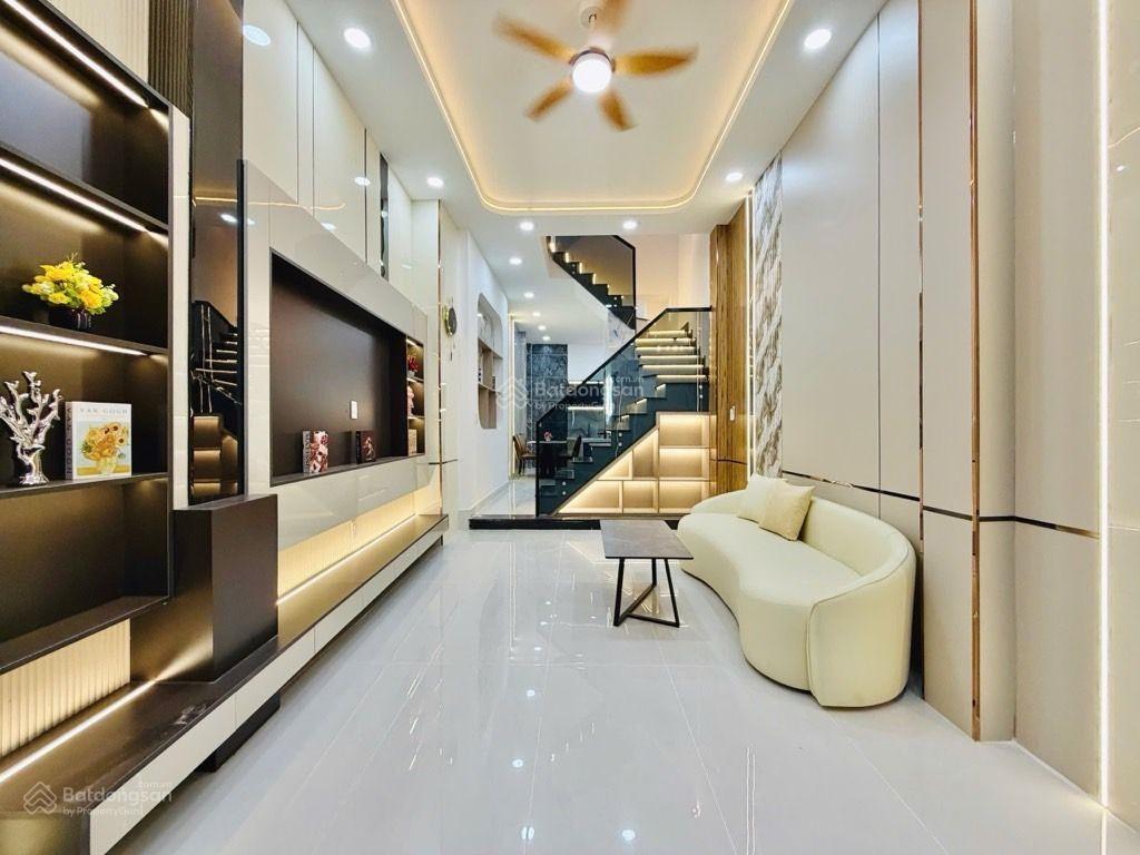 Bán nhà gò vấp, chỉ hơn 5 tỷ thiết kế hiện đại 4 tầng sân thượng