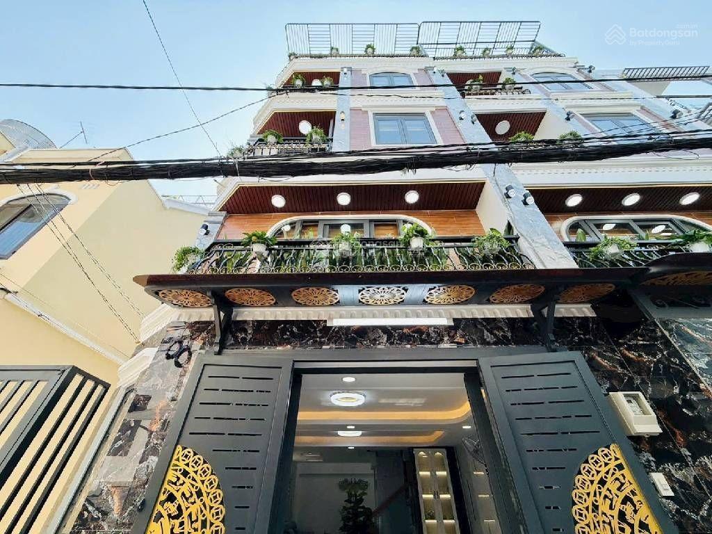Nhà mới 5 tầng  hxh 4m  50m2  emart 2 gò vấp  phan huy ích  full nội thất  6,3 tỷ tlcc