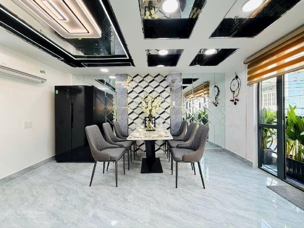Nhà mới 5 tầng  hxh 4m  50m2  emart 2 gò vấp  phan huy ích  full nội thất  6,3 tỷ tlcc