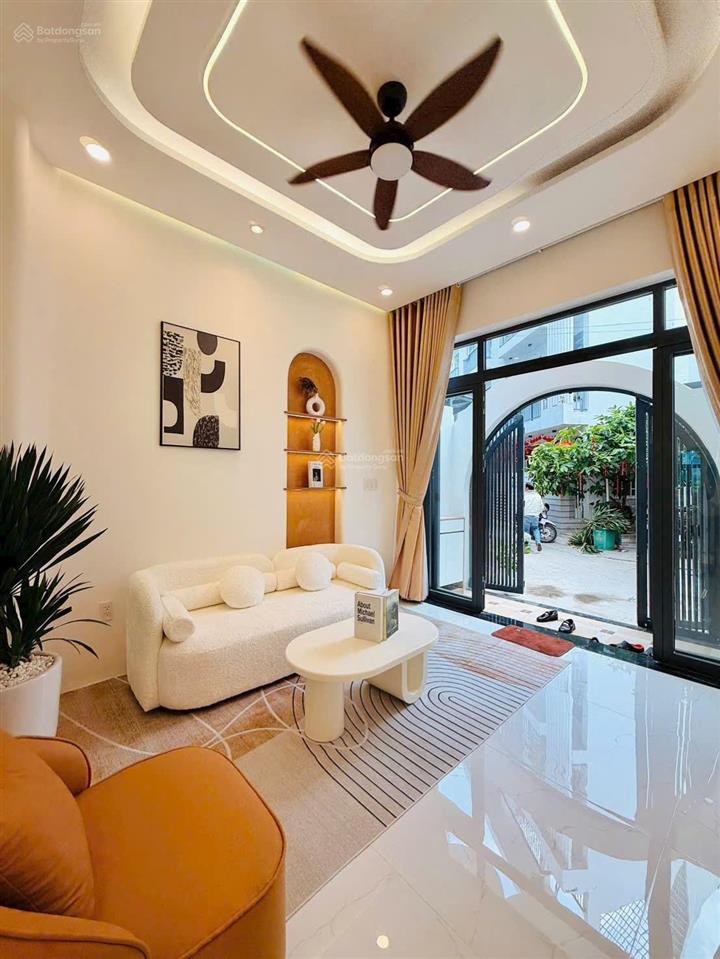Biệt thự mini sân vườn, 74m2, phạm văn chiêu, 3 tầng, full nội thất