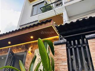 Nhà xây mới 3 tầng đúc kiên cố, 60m2, sát mặt tiền, kdc cityland nguyễn văn lượng, nhỉnh 6 tỷ