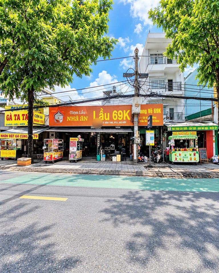 Mặt tiền lê văn thọ  gần 300m²  ngang 10m hiếm xây  tòa building, khách sạn  văn phòng công ty