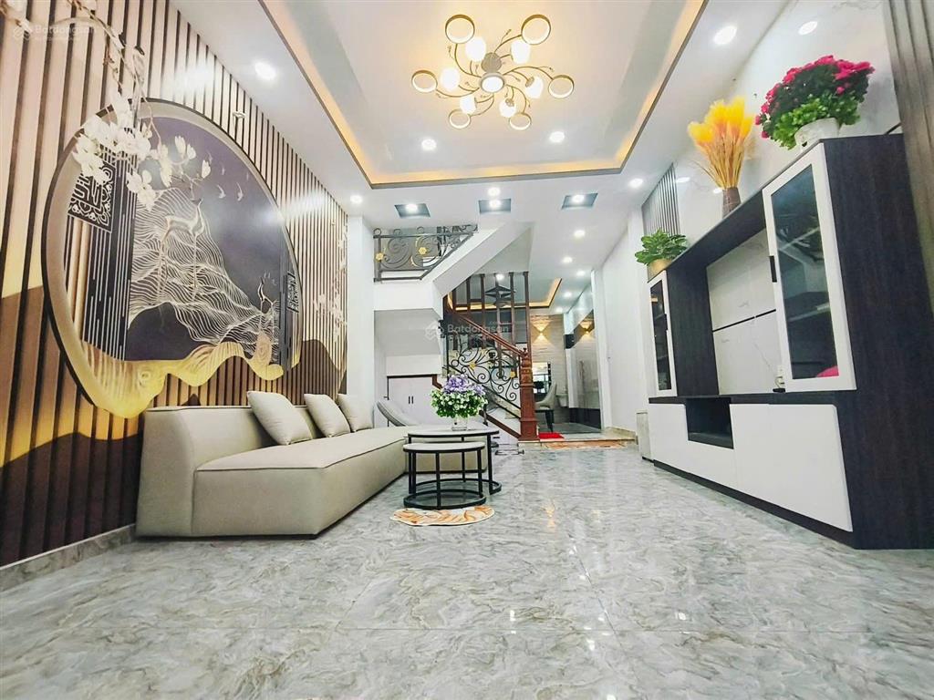 Bán nhà phan huy ích hẻm 10m 4x16m 4 tầng 5pn hẻm 1 trục 10m khu dân trí cao