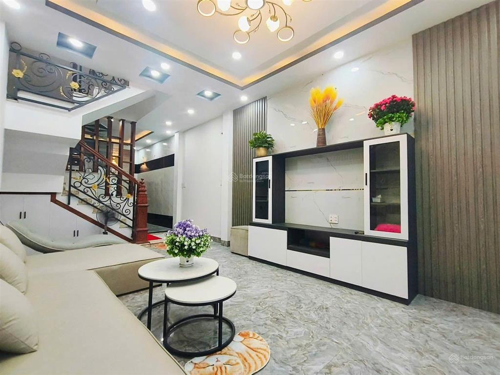 Bán nhà phan huy ích hẻm 10m 4x16m 4 tầng 5pn hẻm 1 trục 10m khu dân trí cao