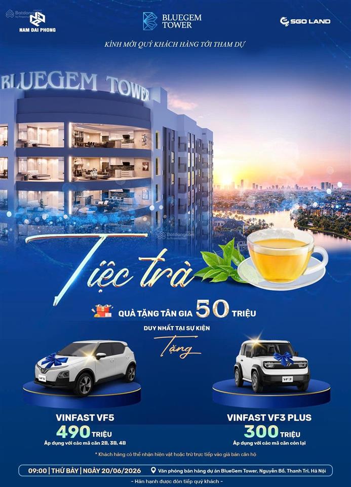 Bán căn hộ chung cư bluegem tower, nguyễn bặc, tứ hiệp, 6,25 tỷ, 77m2, giá cực chất hot!