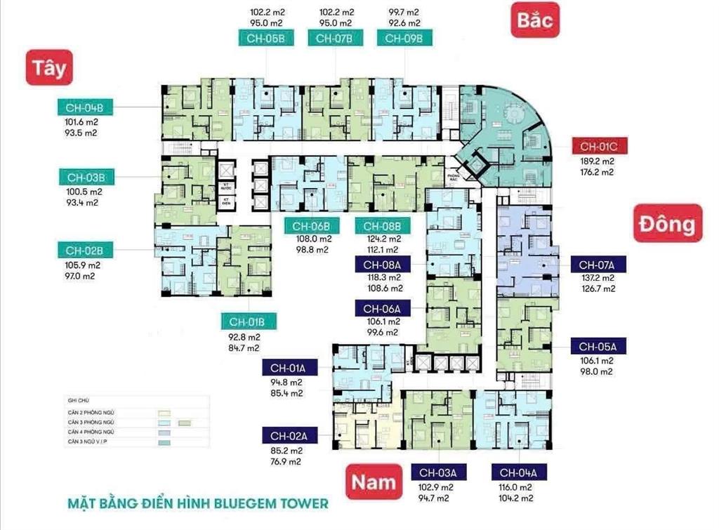 Bán gấp cc bluegem tower, nguyễn bặc, tứ hiệp, 6,8 tỷ, 95m2, view đẹp