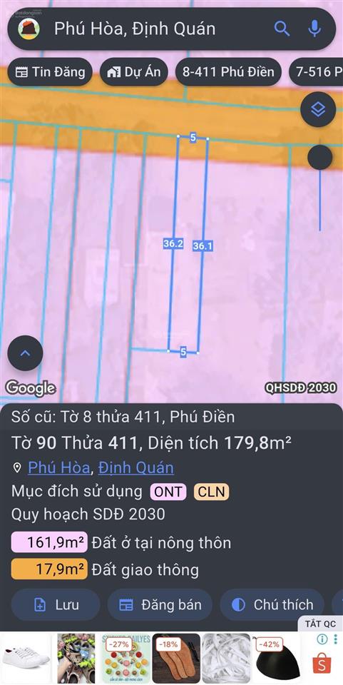 Bán đất 178m2 tại ấp phú điền 2, đường trà cổ, giá siêu hời 529 triệu