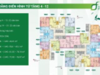 Bán cc the fibonan ecopark, giá 6.5 tỷ bao phí, 11a, 96.6m2, 3pn, 2wc, tt 70% t5 nhận nhà, sẵn hdmb