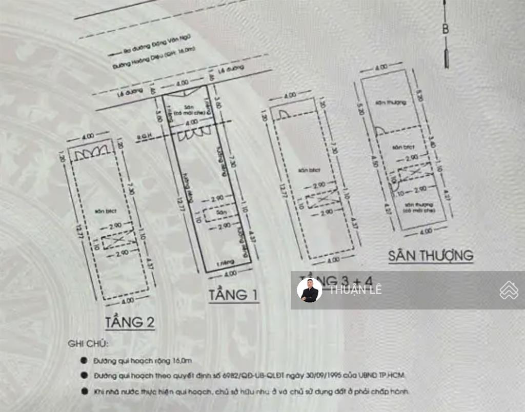 Bán nhà mặt tiền hoàng diệu  phú nhuận. 4 tầng (4x17m)  dts 222m2. nhà mới vào ở ngay