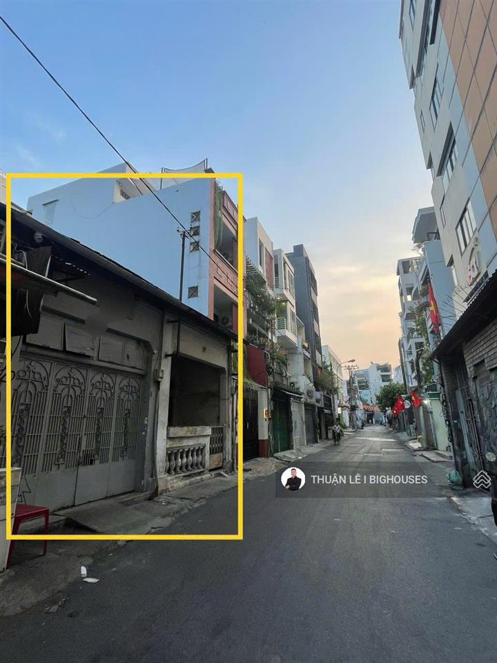 Mặt tiền đinh công tráng, quận 1 (7,36 x 15m, cn 106.1m2) cấp 4. ctxd mới hầm + 6 tầng