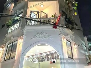 Hẻm 8m. bán căn góc 2 mặt tiền huỳnh đình hai thông bùi đình tuý. ngang lớn (9m x 8m) nhà 4tầng/5pn