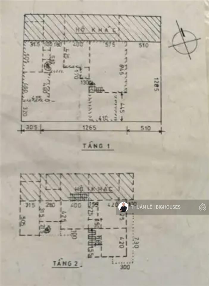 Cấp 4 (12,85m x 20m) tiện xây building vp, villa, sát công viên hoàng văn thụ. ctxd hầm+8tầng+mct