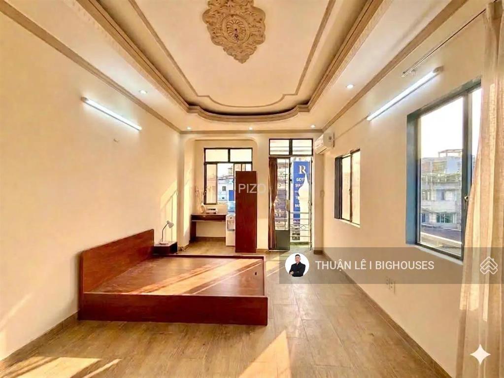 Bán nhà mtkd 5tầng ~300m2 sàn xd. dt(3,8mx20m) góc lê quang định & nguyễn văn đậu. dt thực tế 75m2
