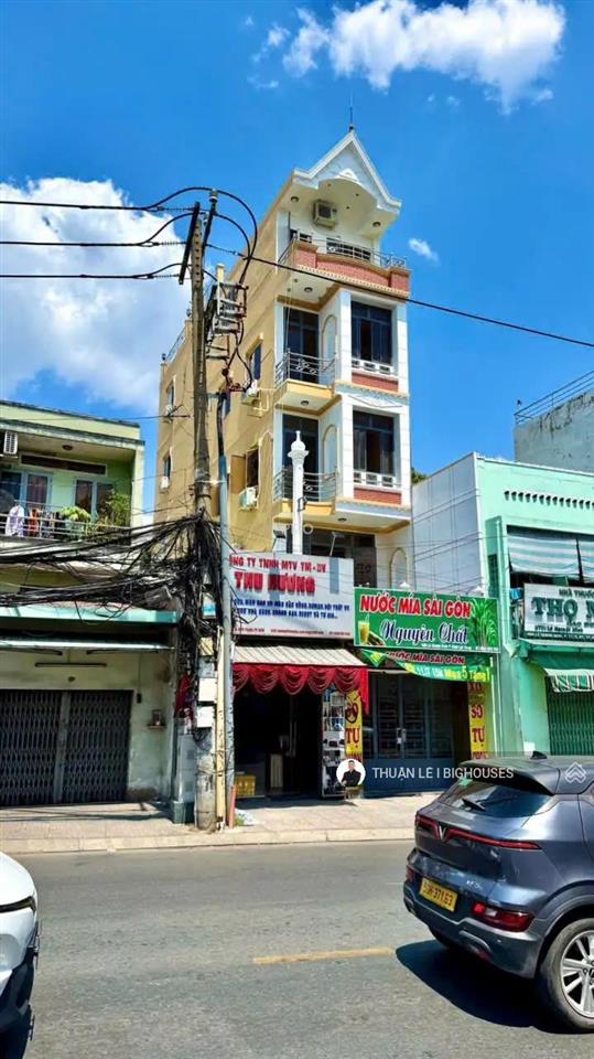 Bán nhà mtkd 5tầng ~300m2 sàn xd. dt(3,8mx20m) góc lê quang định & nguyễn văn đậu. dt thực tế 75m2