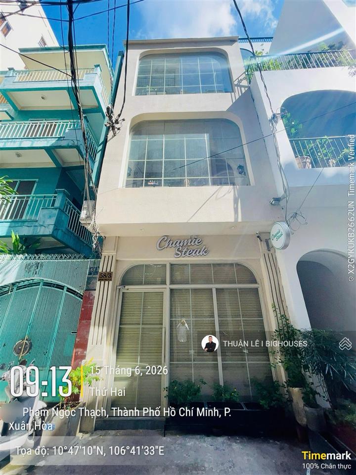 Bán nhà hẻm 58 phạm ngọc thạch, p.6, quận 3. dt(4m x 16m)cn~65m2. nhà 3 tầng. sẵn hđt 70 tr/tháng