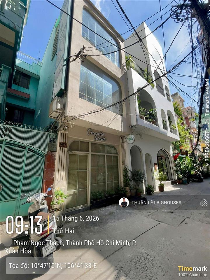 Bán nhà hẻm 58 phạm ngọc thạch, p.6, quận 3. dt(4m x 16m)cn~65m2. nhà 3 tầng. sẵn hđt 70 tr/tháng
