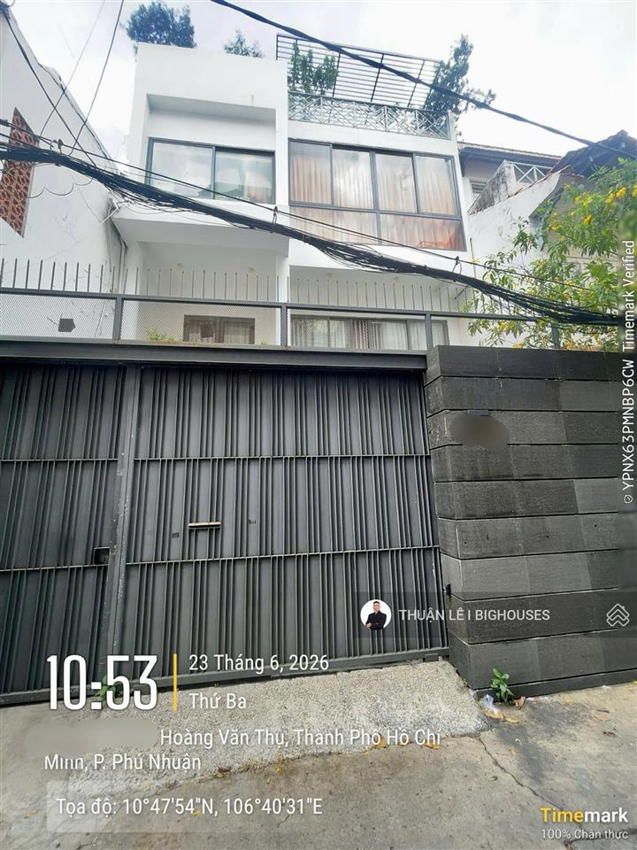 Biệt thự phố (7,5m x 20m) hxh gần ngã tư phú nhuận! 4 tầng, hoàng văn thụ thông nguyễn trọng tuyển
