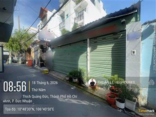 Bán nhà (6,3m x28m) hẻm xe hơi đường thích quảng đức, phú nhuận. nhà cấp 4  tiện xây mới 5 tầng