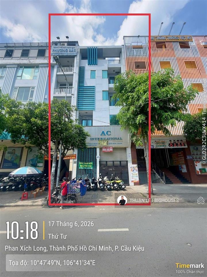 Bề ngang 6,6m. bán nhà mặt tiền phố ẩm thực phan xích long (6,6m x 15m) hầm+5 tầng. 40tỷ về 38tỷ tl
