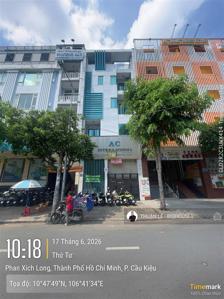 Bề ngang 6,6m. bán nhà mặt tiền phố ẩm thực phan xích long (6,6m x 15m) hầm+5 tầng. 40tỷ về 38tỷ tl