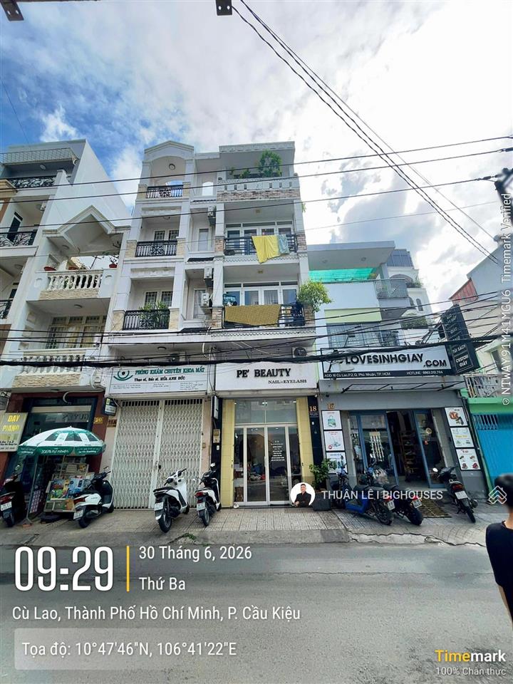 Bán nhà mặt tiền cù lao, khu đường hoa  sát q1 (3,5mx15m) dts ~250m2, nhà 5 tầng. 16,2 tỷ còn tl