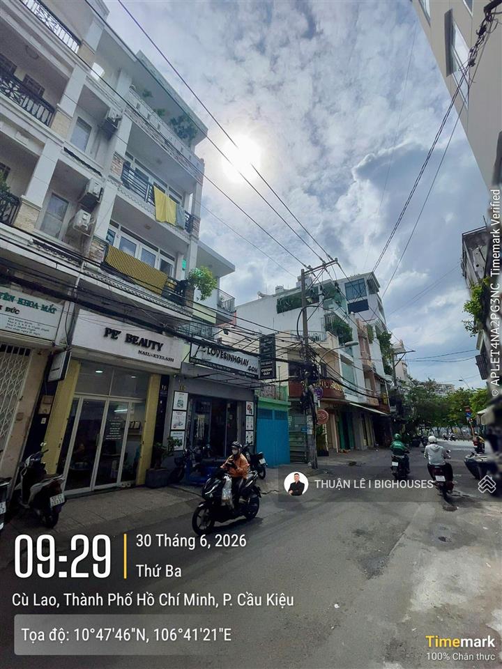 Bán nhà mặt tiền cù lao, khu đường hoa  sát q1 (3,5mx15m) dts ~250m2, nhà 5 tầng. 16,2 tỷ còn tl