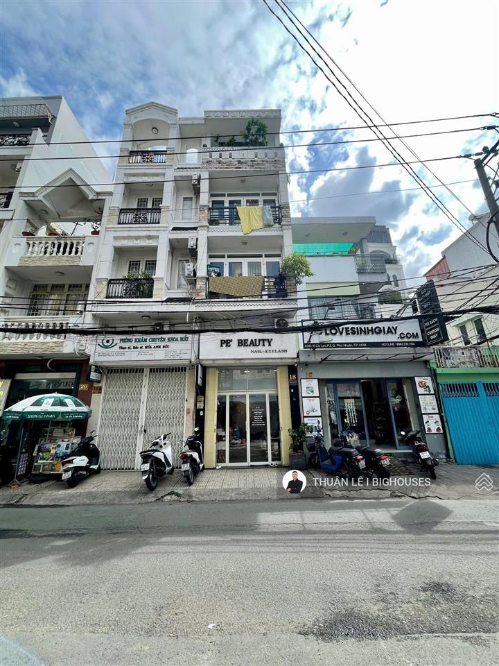 Bán nhà mặt tiền cù lao, khu đường hoa  sát q1 (3,5mx15m) dts ~250m2, nhà 5 tầng. 16,2 tỷ còn tl