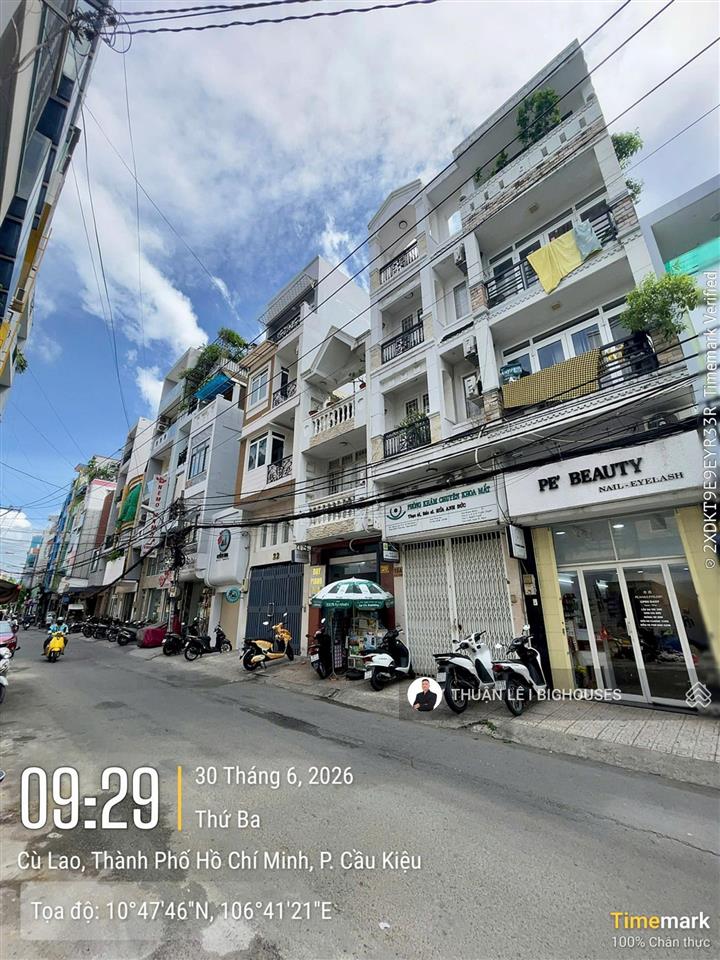 Bán nhà mặt tiền cù lao, khu đường hoa  sát q1 (3,5mx15m) dts ~250m2, nhà 5 tầng. 16,2 tỷ còn tl