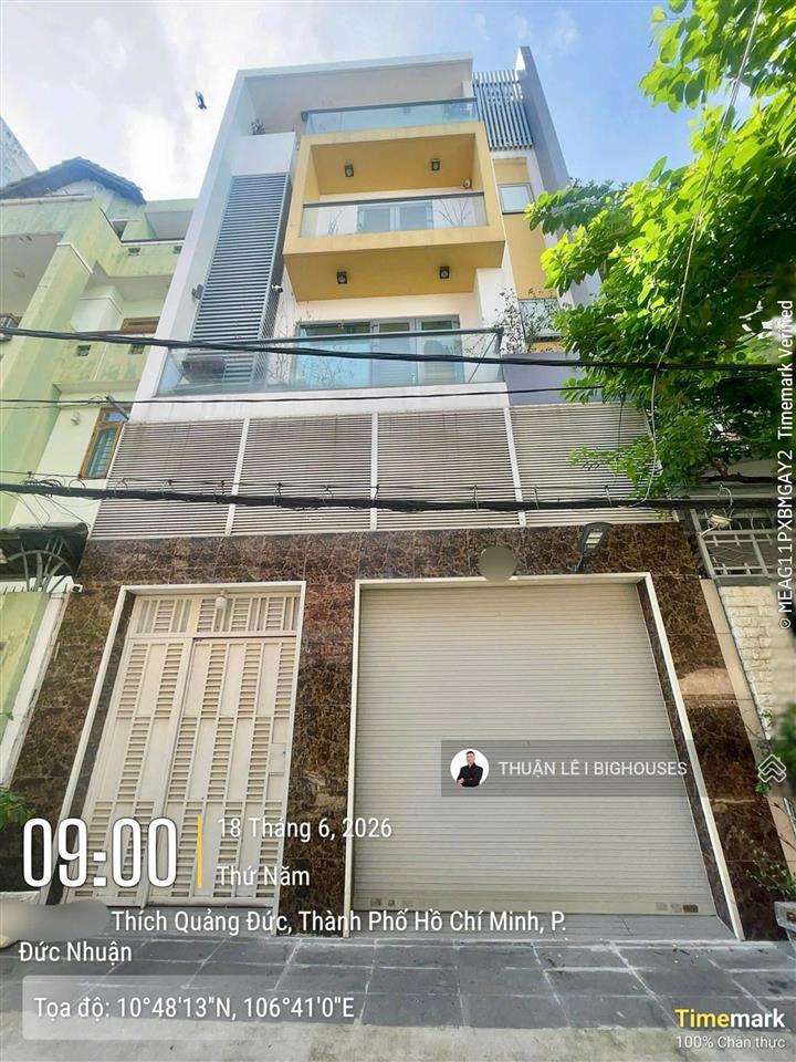 Bán nhà phú nhuận 6,8mx12m. hẻm 8m khu phan đăng lưu & thích quảng đức. 5tầng + gara xe (23,5tỷ tl)