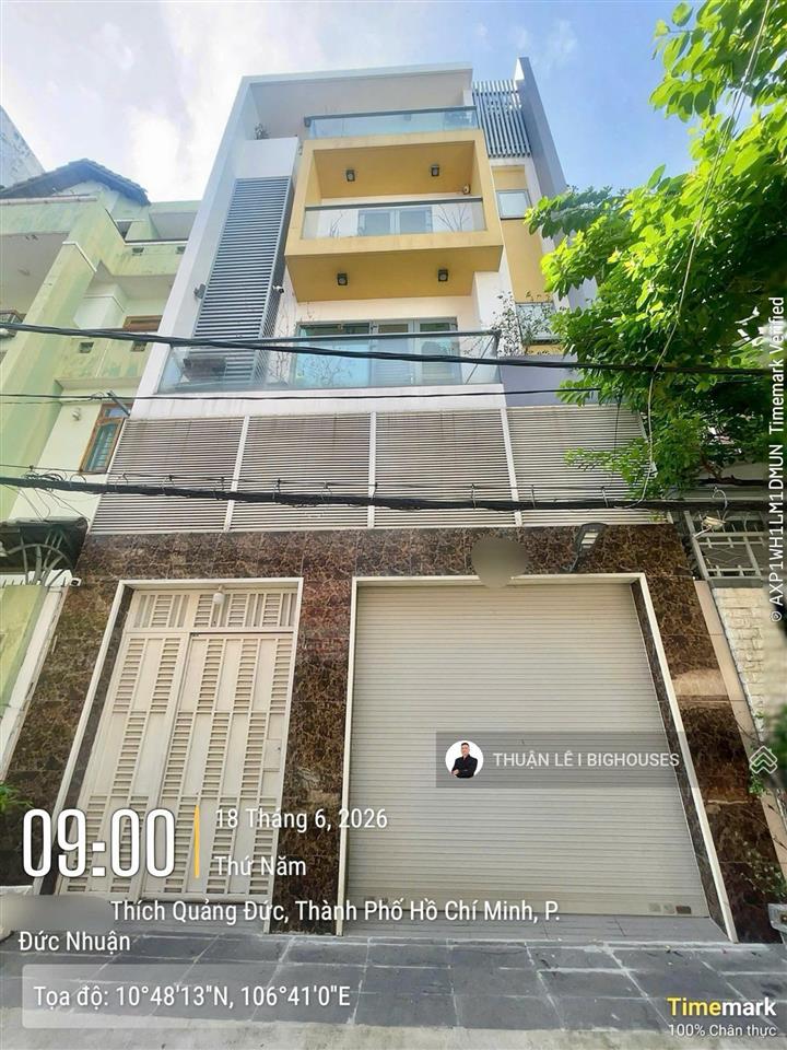 Bán nhà phú nhuận 6,8mx12m. hẻm 8m khu phan đăng lưu & thích quảng đức. 5tầng + gara xe (23,5tỷ tl)